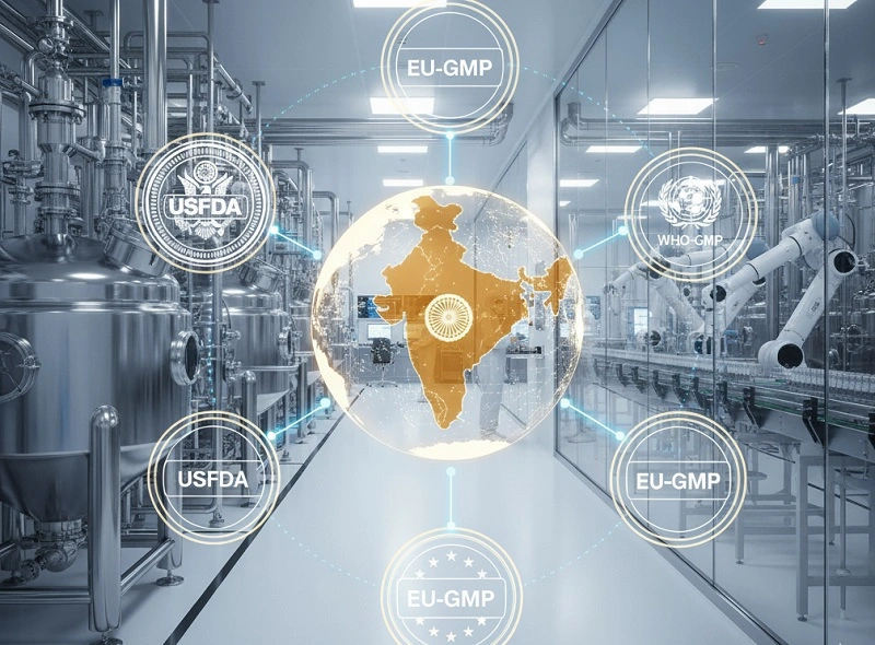 How Indian CDMOs Comply with USFDA, EU-GMP, and WHO-GMP Standards