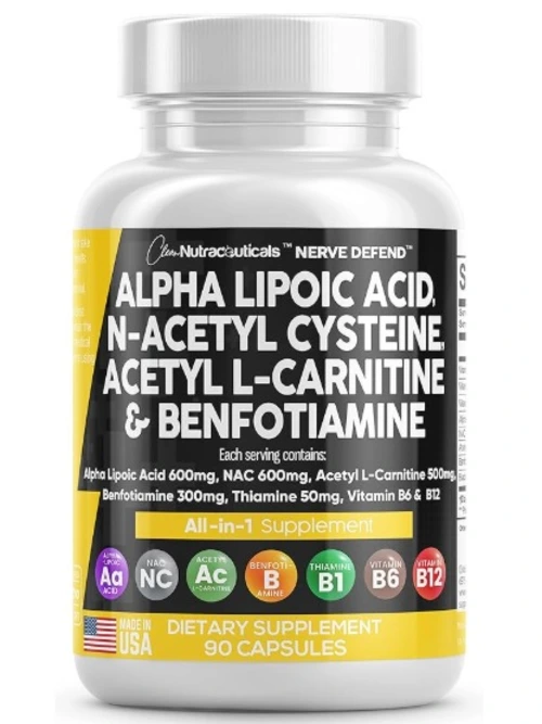 Alpha Lipoic Acid + N-Acetyl-L-Cysteine + Acetyl-L-Carnitine + Benfotiamine Capsules manufacturers & suppliers