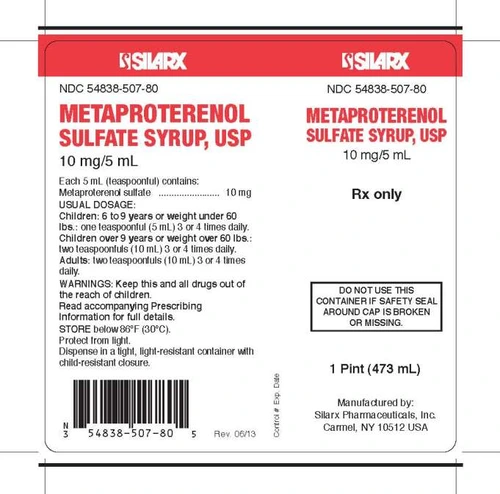 Metaproterenol Sulfate Tablet / Syrup / Inhalation Solution manufacturers & suppliers