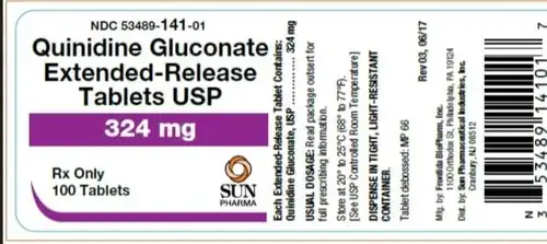 Quinidine gluconate manufacturers & suppliers
