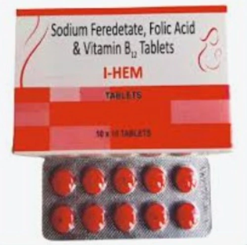 Sodium Feredetate / Vit B 12 / Folic Acid manufacturers & suppliers