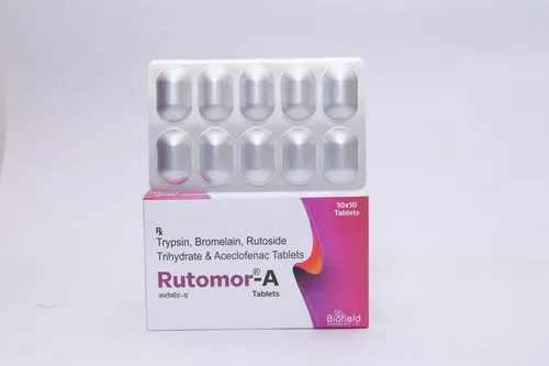 Trypsin + Bromelain + Rutoside Trihydrate Tablet bulk supplier for pharma manufacturers